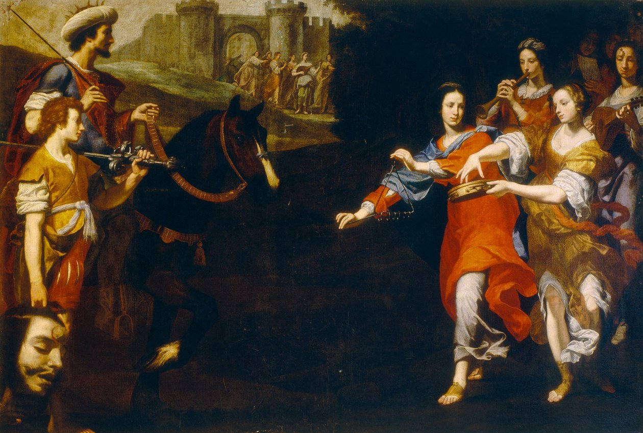 Davids triumf av Lorenzo Lippi