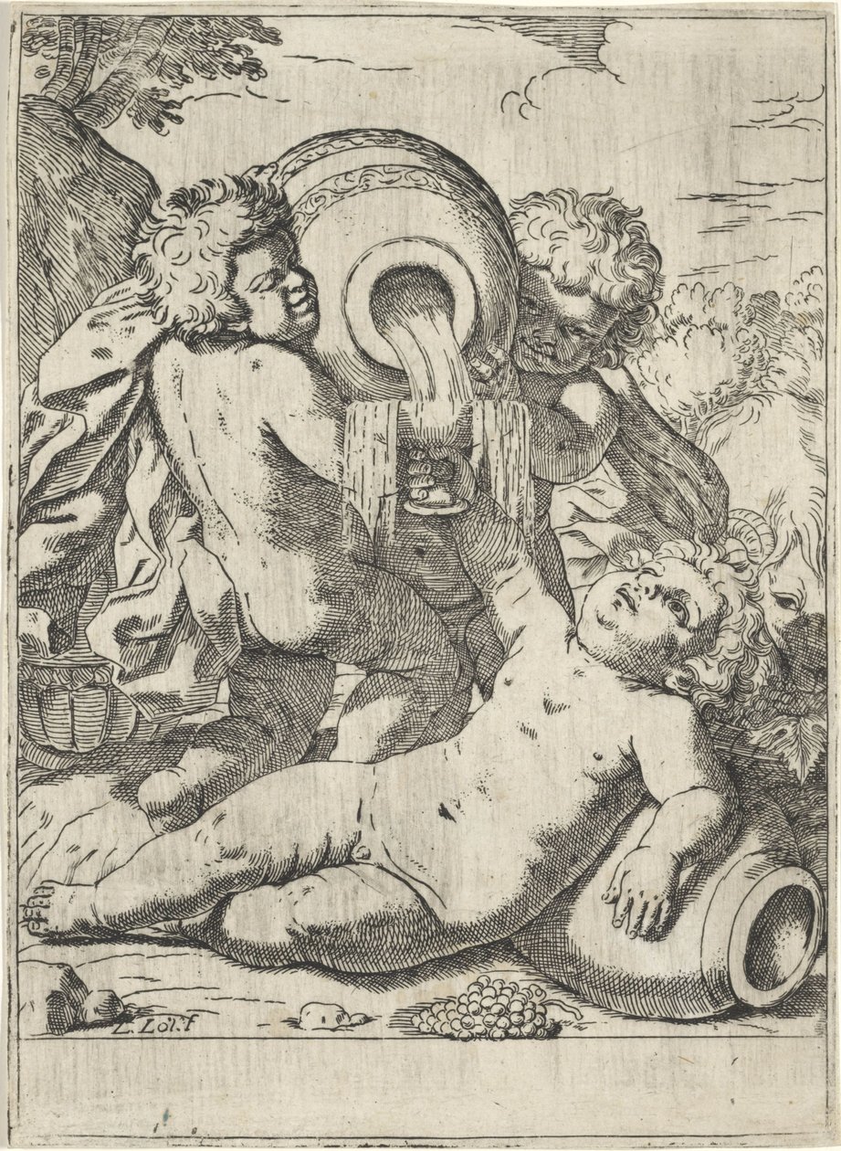 Bacchanal av tre barn av Lorenzo Loli