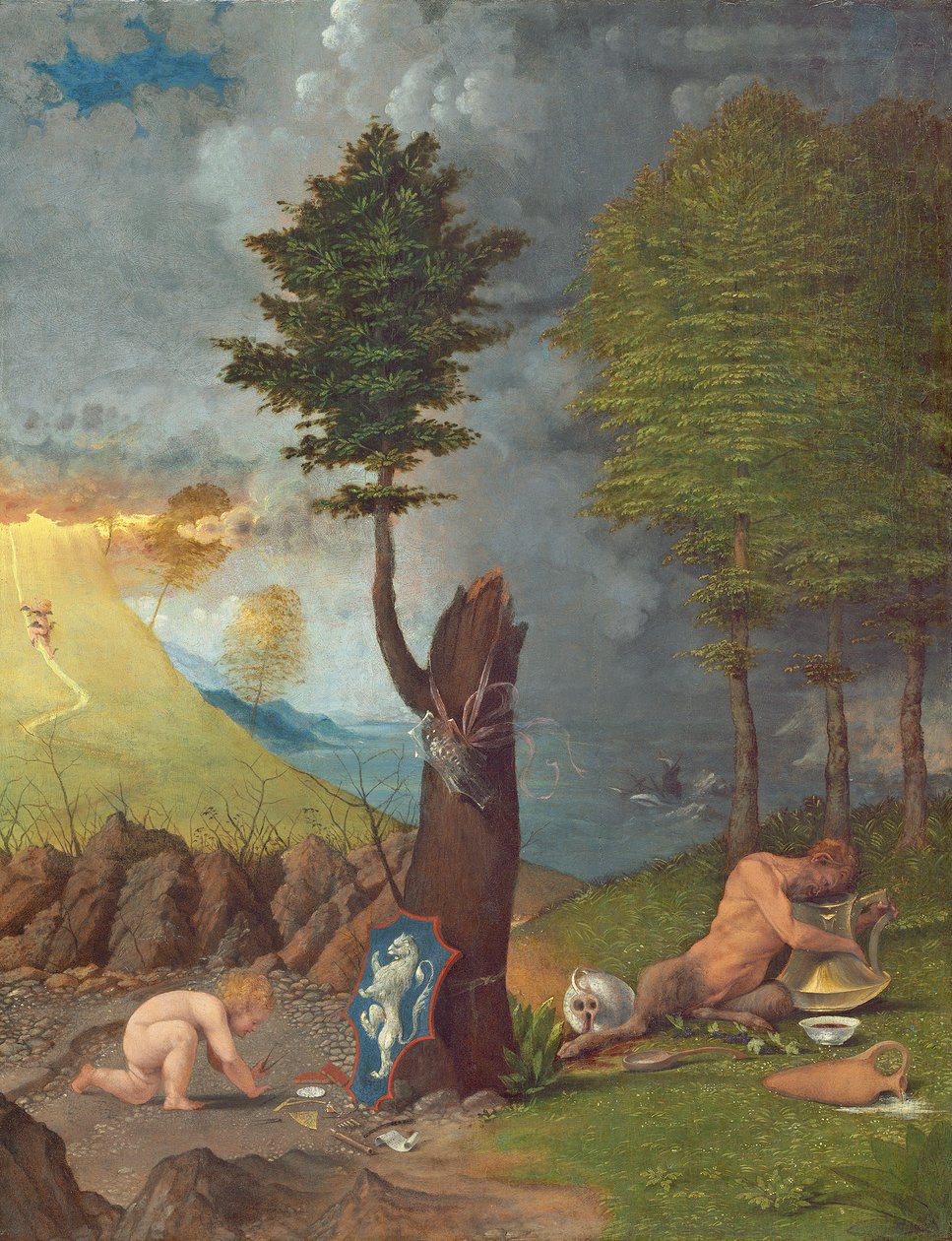 Allegori om dyd og last av Lorenzo Lotto