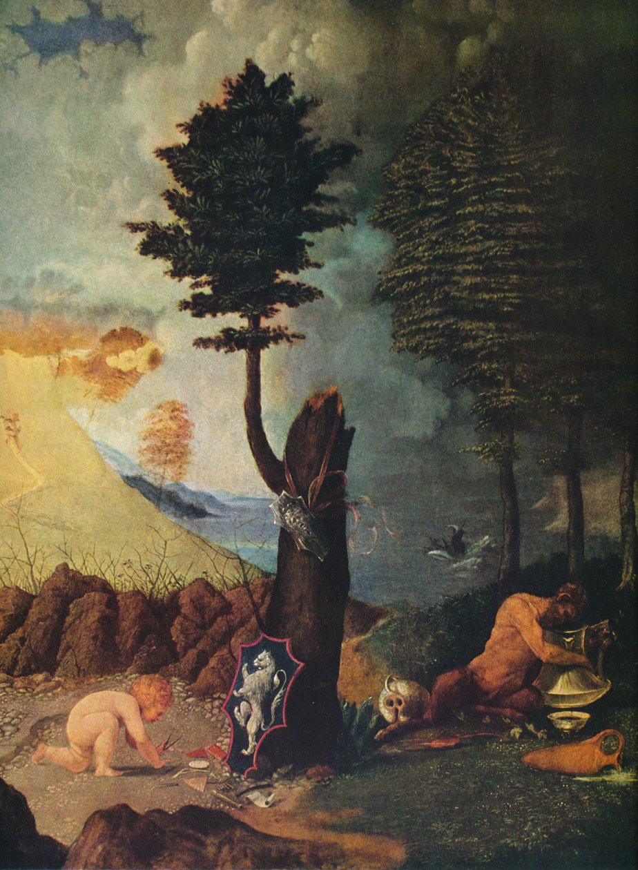 Allegory of Virtue and Vice, 1505 av Lorenzo Lotto