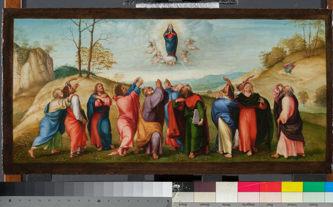 Jomfruens antagelse av Lorenzo Lotto