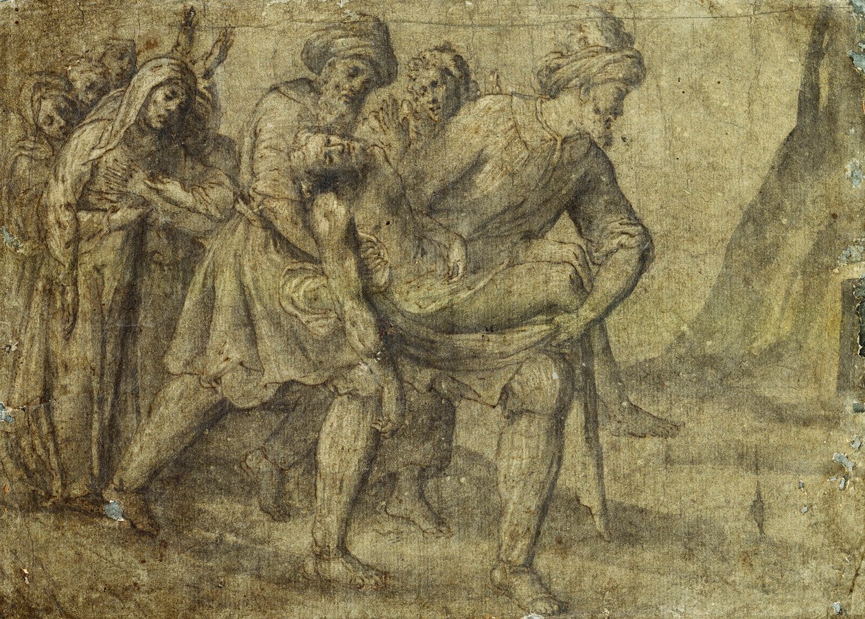 Kristus båret til graven, av Lorenzo Lotto