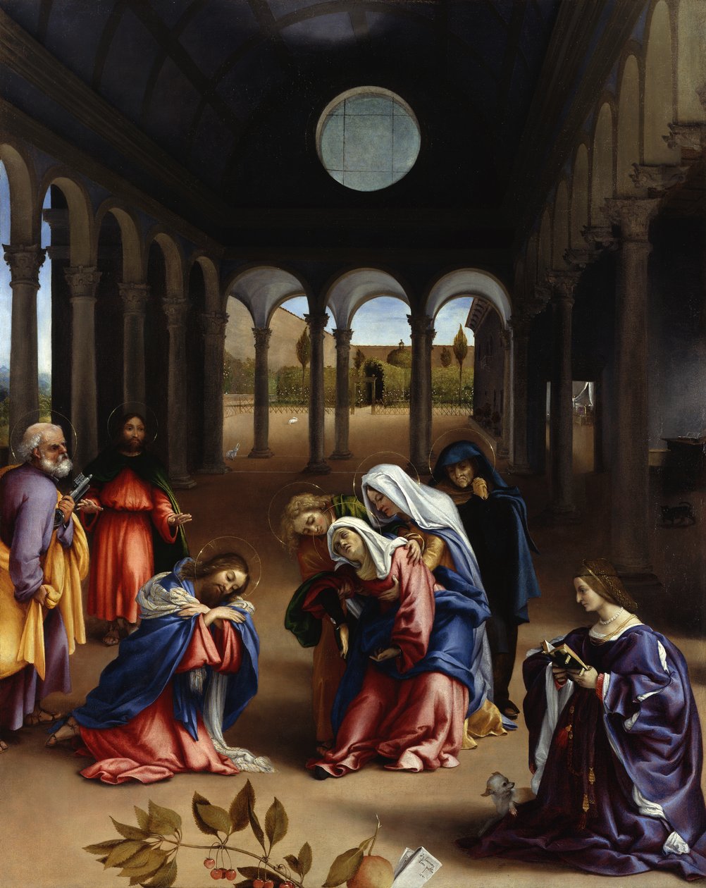 Kristi avskjed med sin mor av Lorenzo Lotto