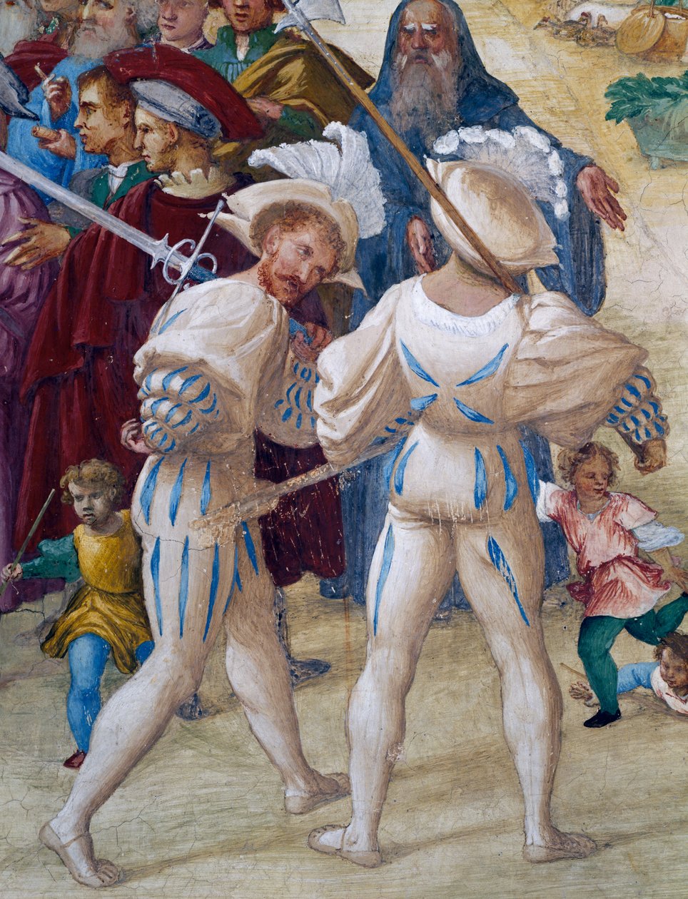 Martyrdom of Saint Barbara, detalj fra historiene til Saint Barbara av Lorenzo Lotto