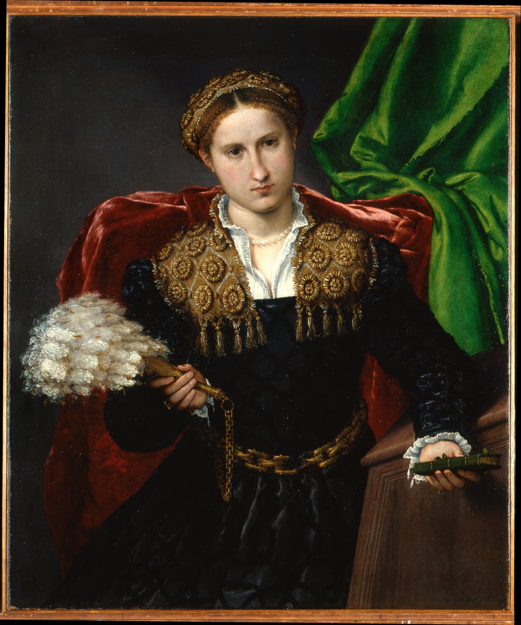 Portrett av Laura da Pola av Lorenzo Lotto