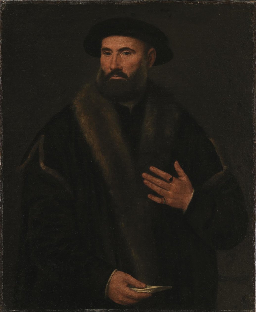 Portrett av en mann av Lorenzo Lotto
