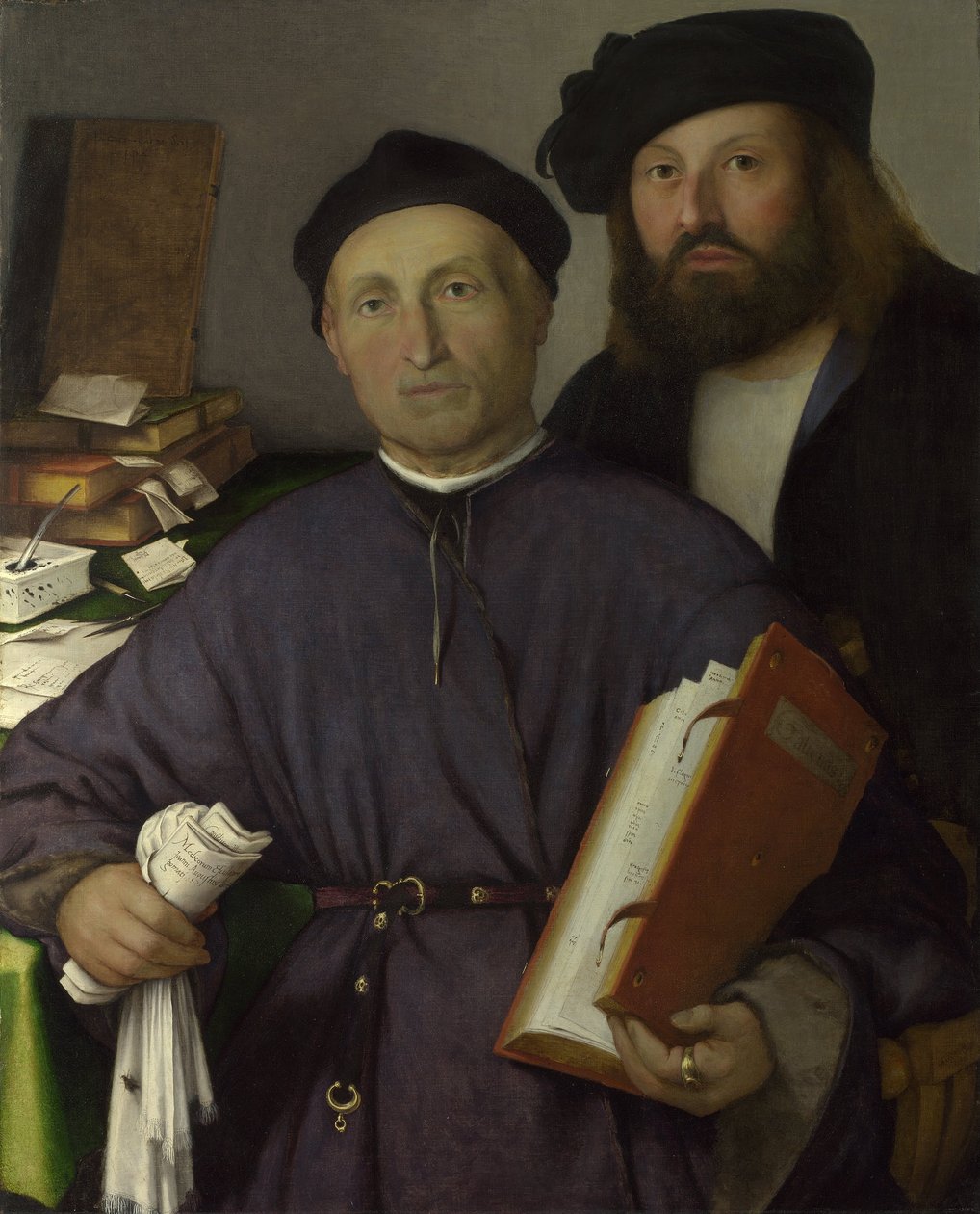 Legen Giovanni Agostino della Torre og hans sønn, Niccolò av Lorenzo Lotto