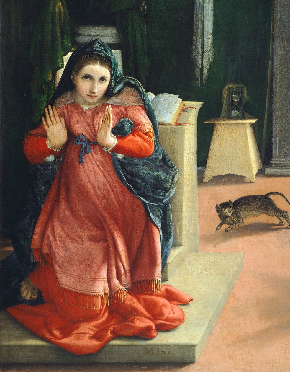 The Recanati Annunciation, ca 1532, av Lorenzo Lotto (1480 ca- 1556), olje på lerret av Lorenzo Lotto