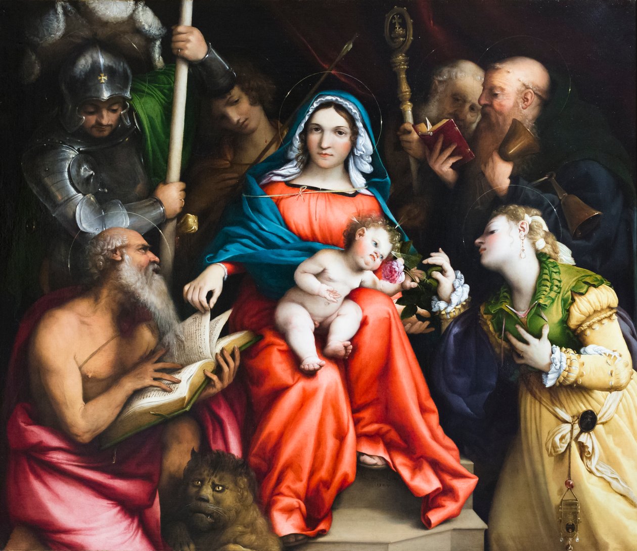 Det mystiske ekteskapet til Saint Catherine of Alexandria av Lorenzo Lotto