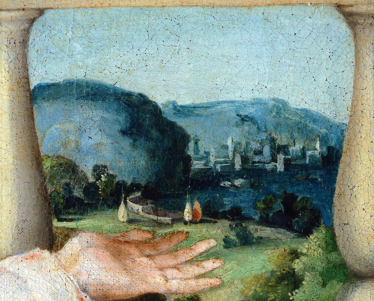 Jomfru i herlighet mellom de hellige Cosmos og Damian av Lorenzo Lotto