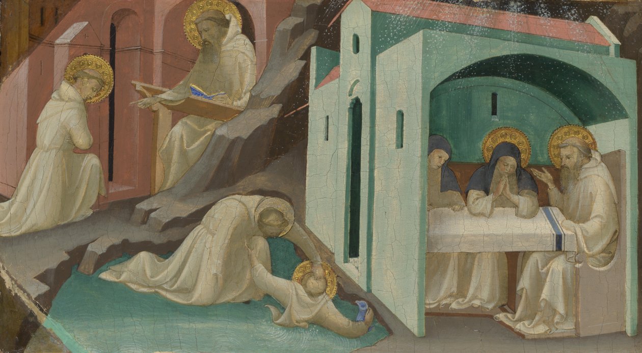 Hendelser i livet til Saint Benedict, 1408 av Lorenzo Monaco