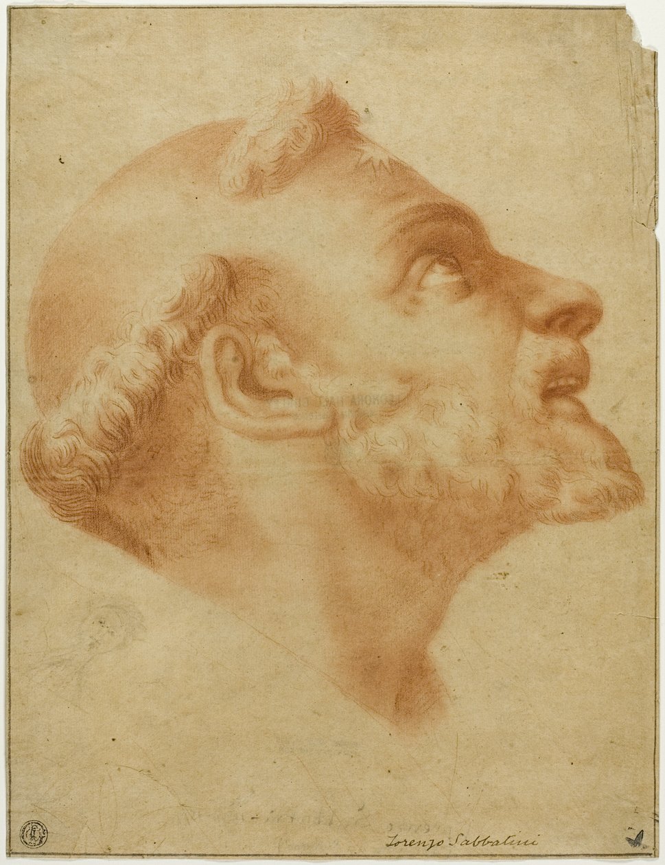 Oppvendt sjef for Saint Dominic av Lorenzo Sabbatini