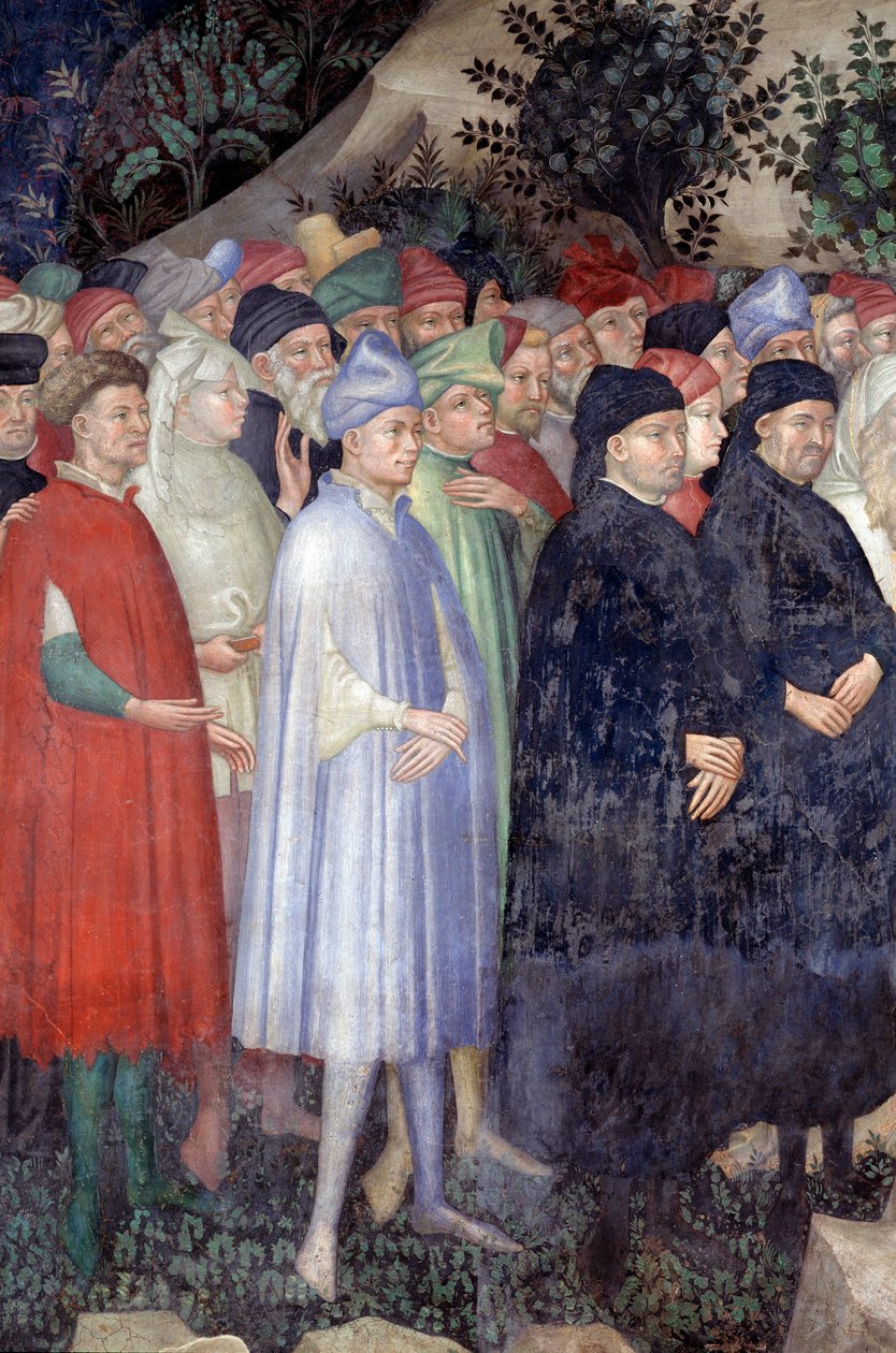 Predikasjon av døperen Johannes, detalj (Fresco av Lorenzo Salimbeni