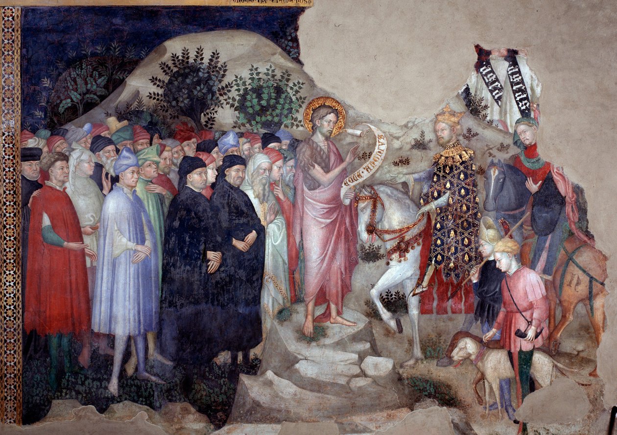 Døperen Johannes forkynnelse (fresco av Lorenzo Salimbeni