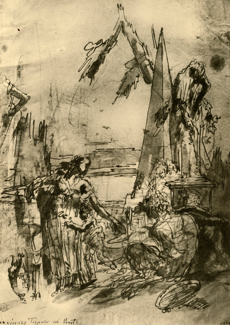 'Capriccio', midten av 1700-tallet, 1928 av Lorenzo Tiepolo