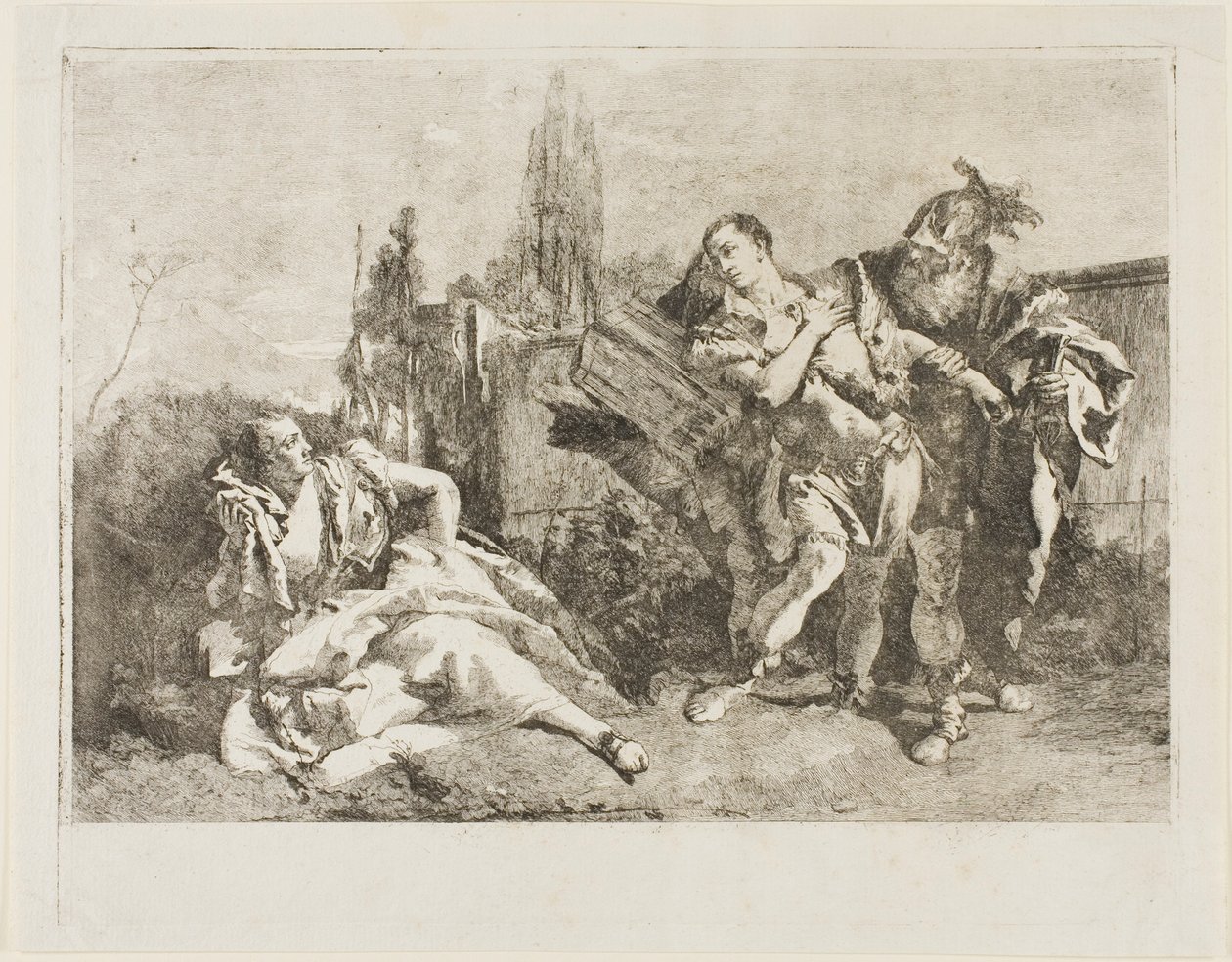 Rinaldo forlater Armida av Lorenzo Tiepolo