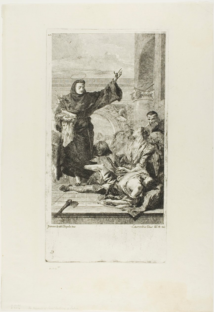Miraklet til St. Antonius av Padua av Lorenzo Tiepolo