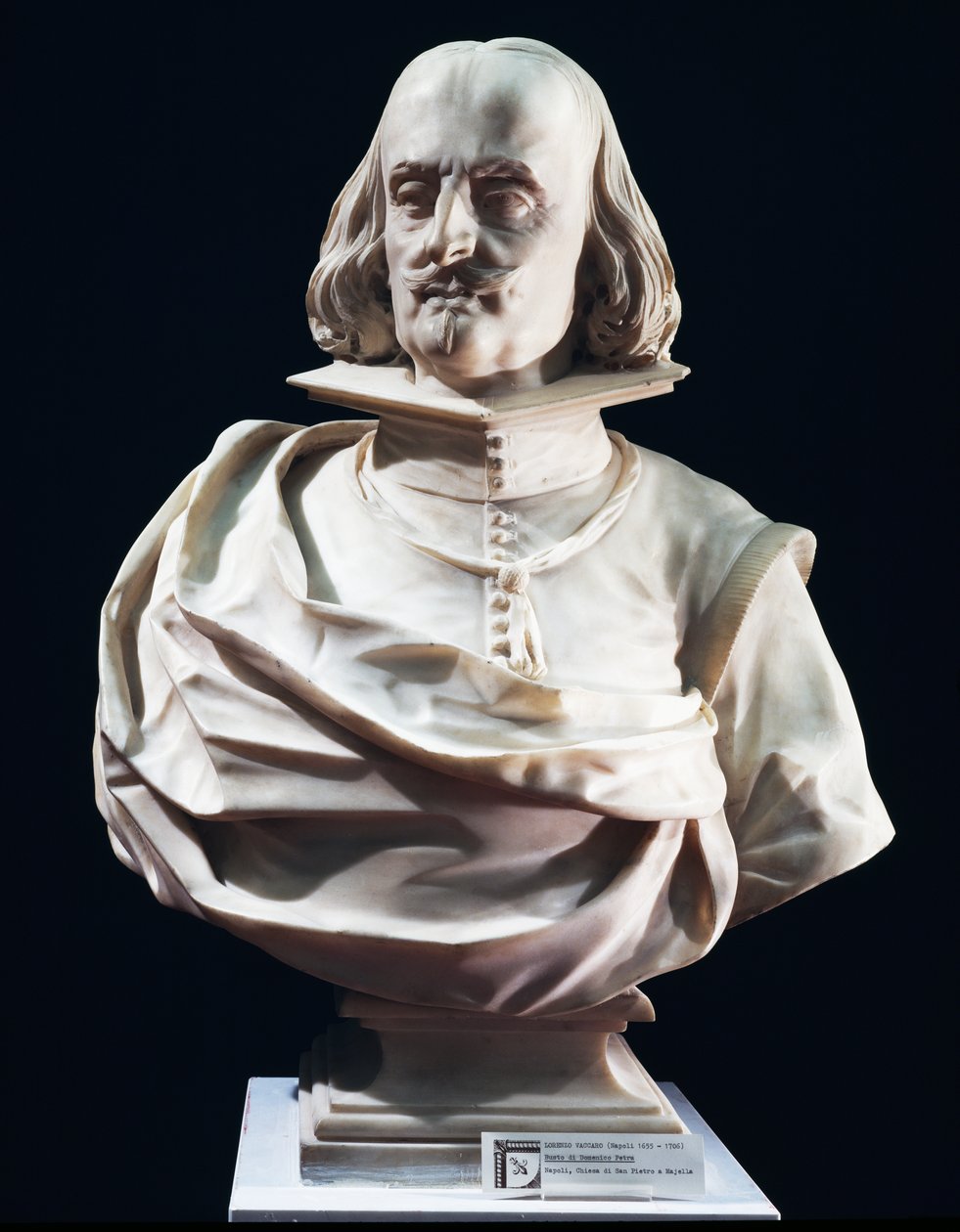 Marmorbyste av Domenico Petra, av Lorenzo Vaccaro (1655-1706), Peterskirken i Maiella, Napoli, Italia av Lorenzo Vaccaro