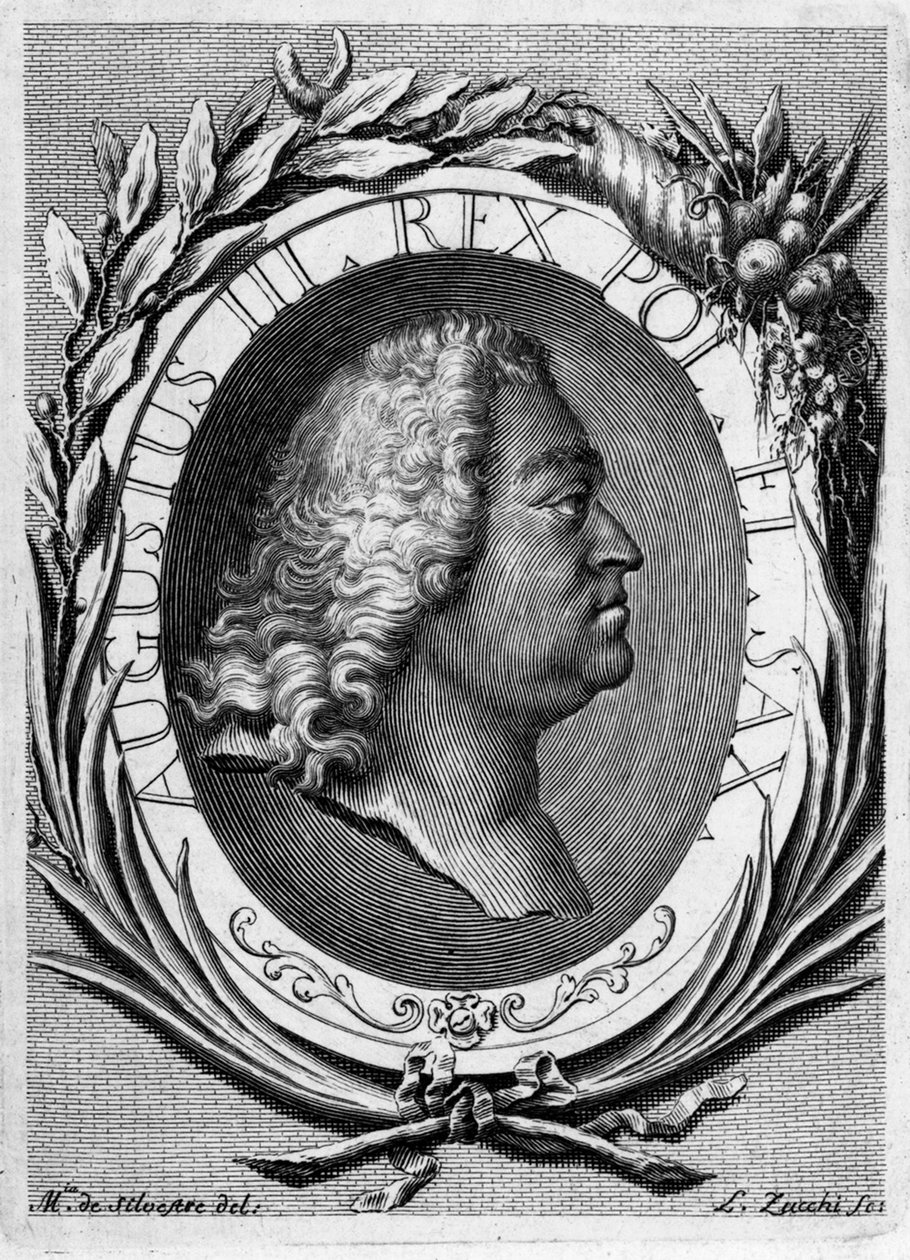Portrett av Augustus III av Polen av Lorenzo Zucchi