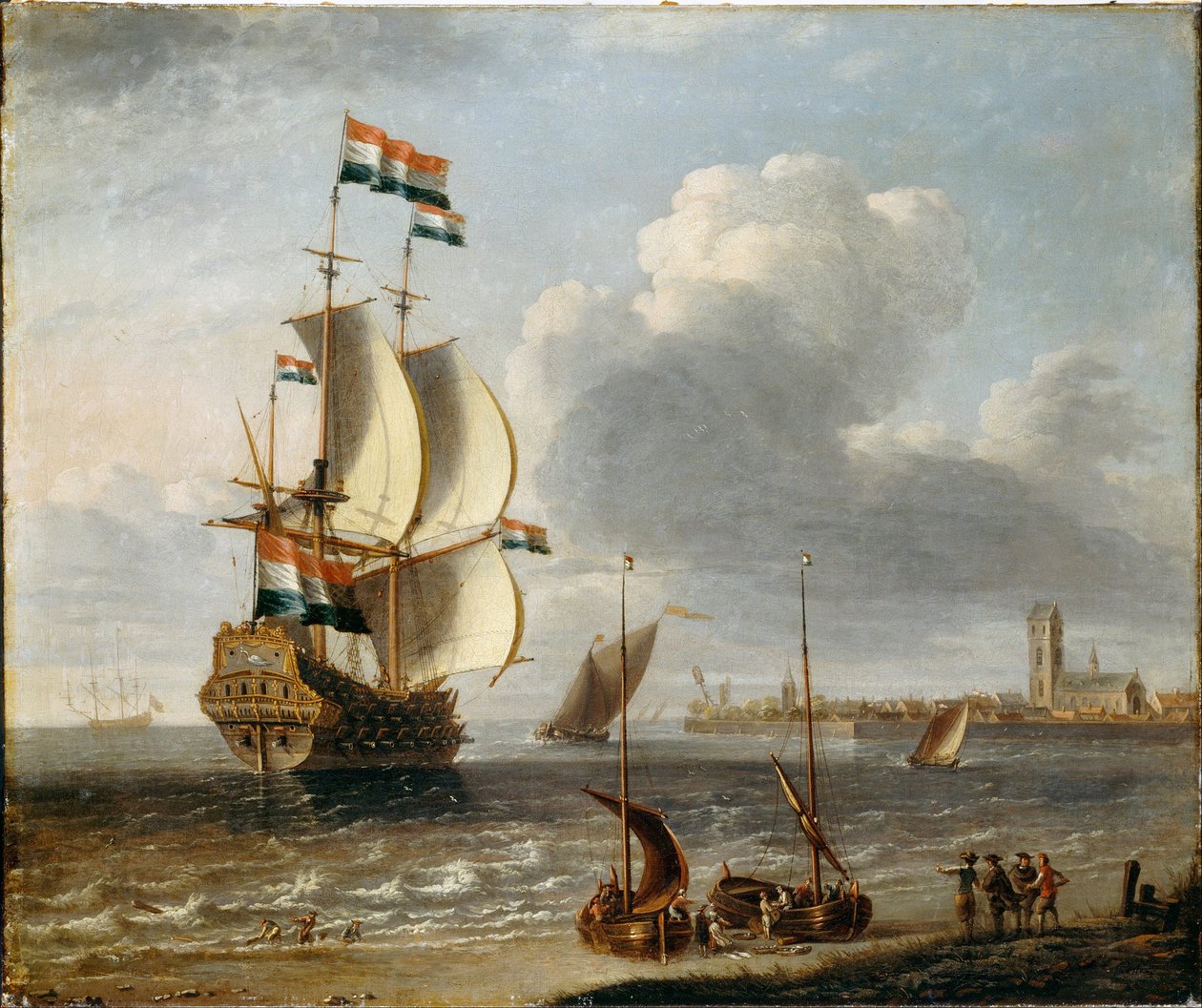 En nederlandsk østindianer utenfor Hoorn av Lorenzo a Castro