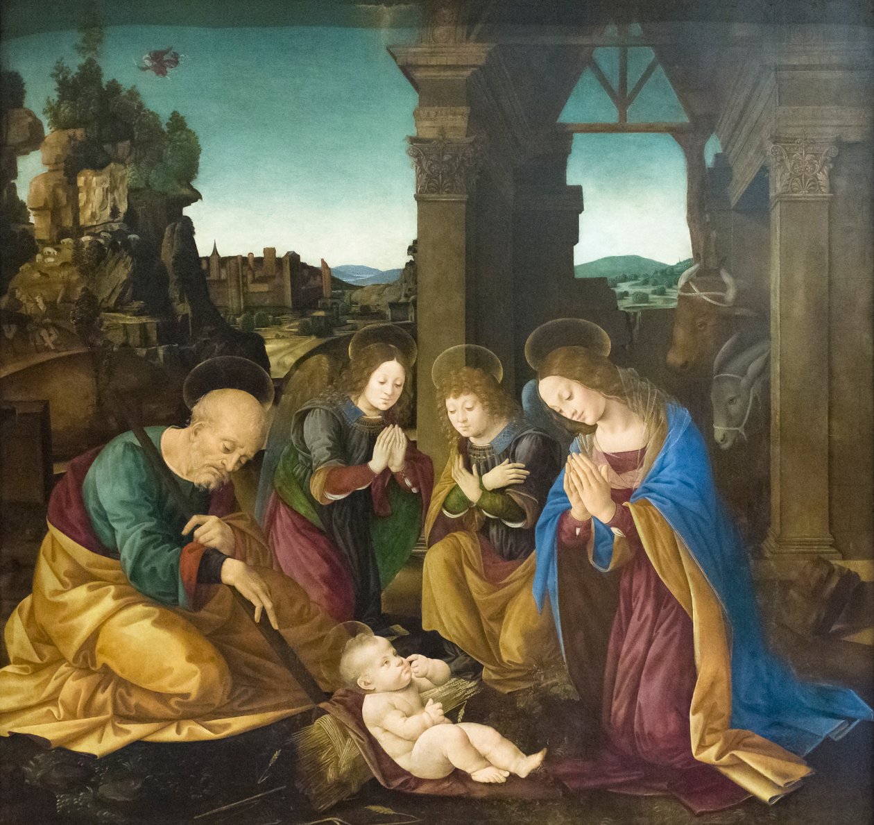 Tilbedelse av Kristusbarnet av Lorenzo di Credi