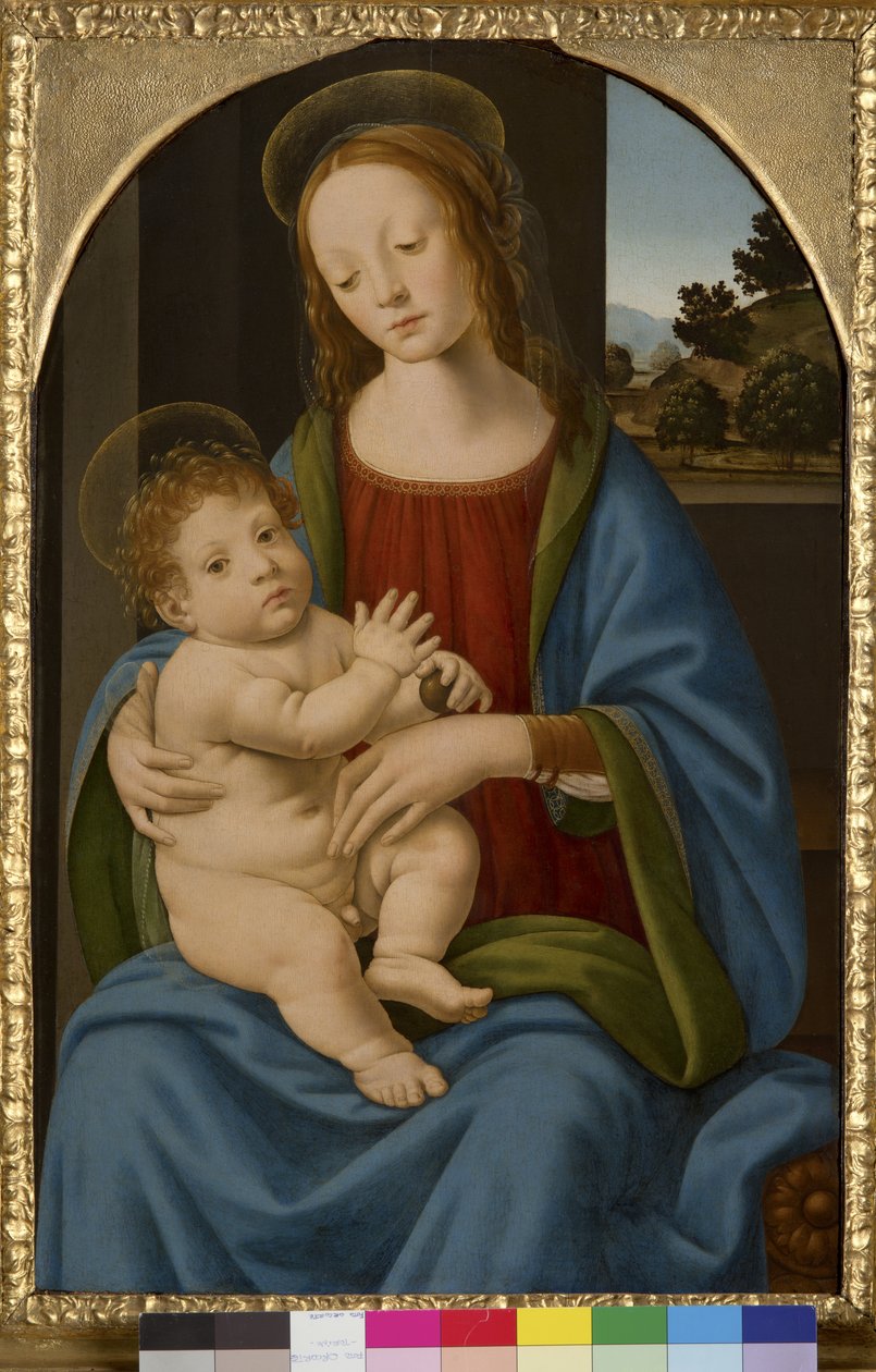Madonna og barn, 1485-90 av Lorenzo di Credi