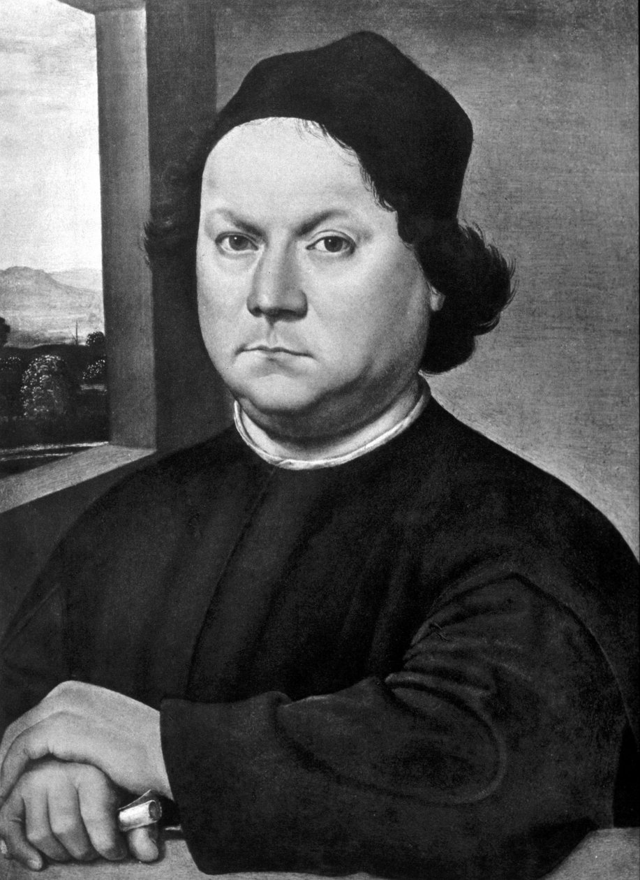 Portrett av Andrea del Verrocchio av Lorenzo di Credi. 1485 omegn. Musee des Offices, Firenze av Lorenzo di Credi
