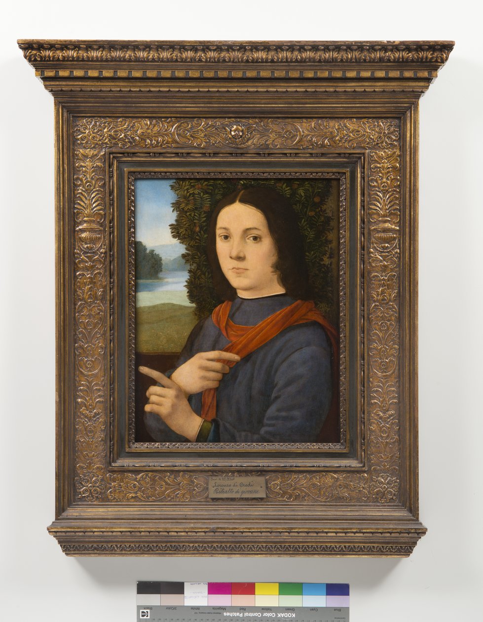 Portrett av en ung mann, 1490-99 av Lorenzo di Credi