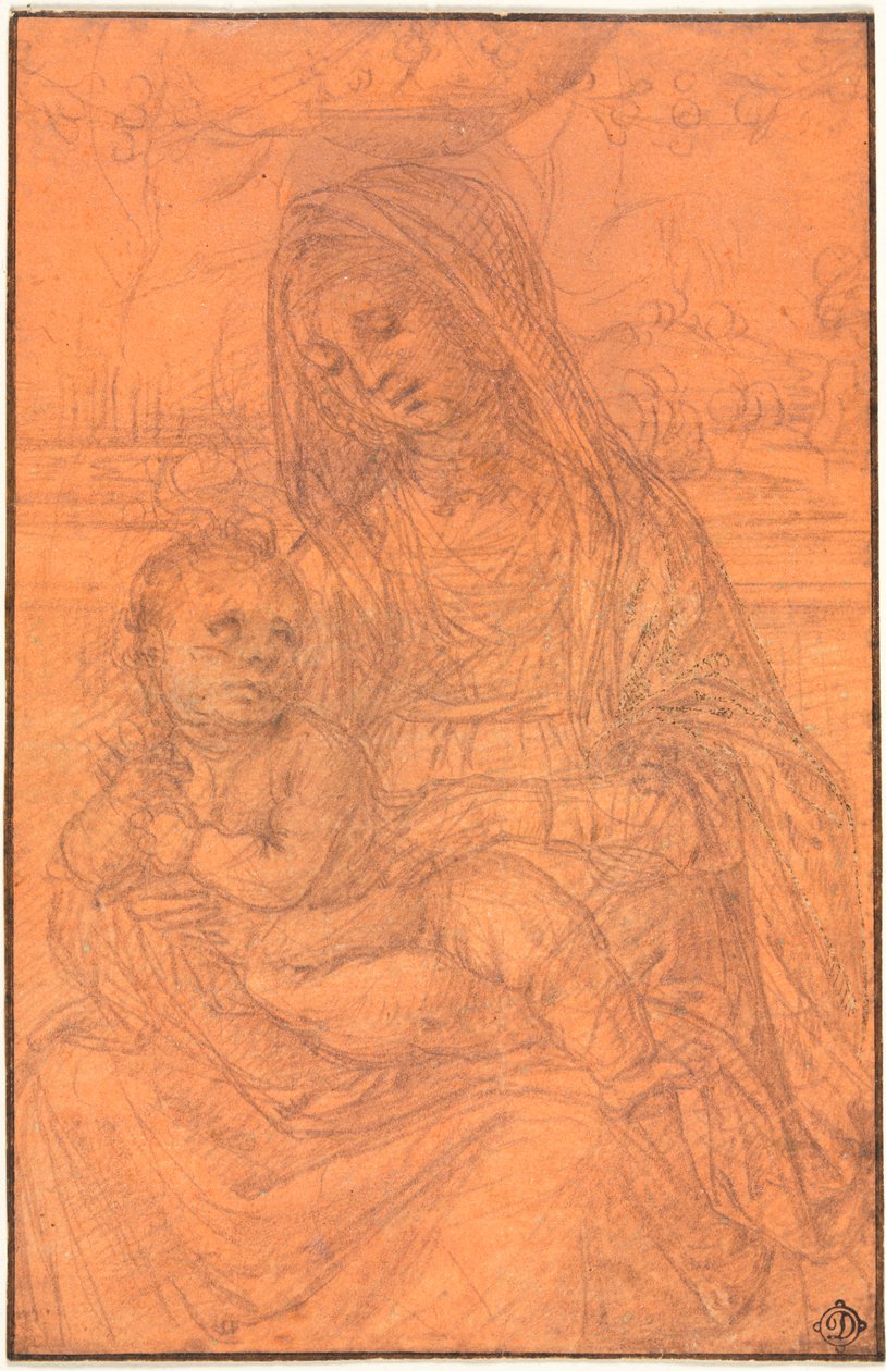 Jomfruen og barnet av Lorenzo di Credi