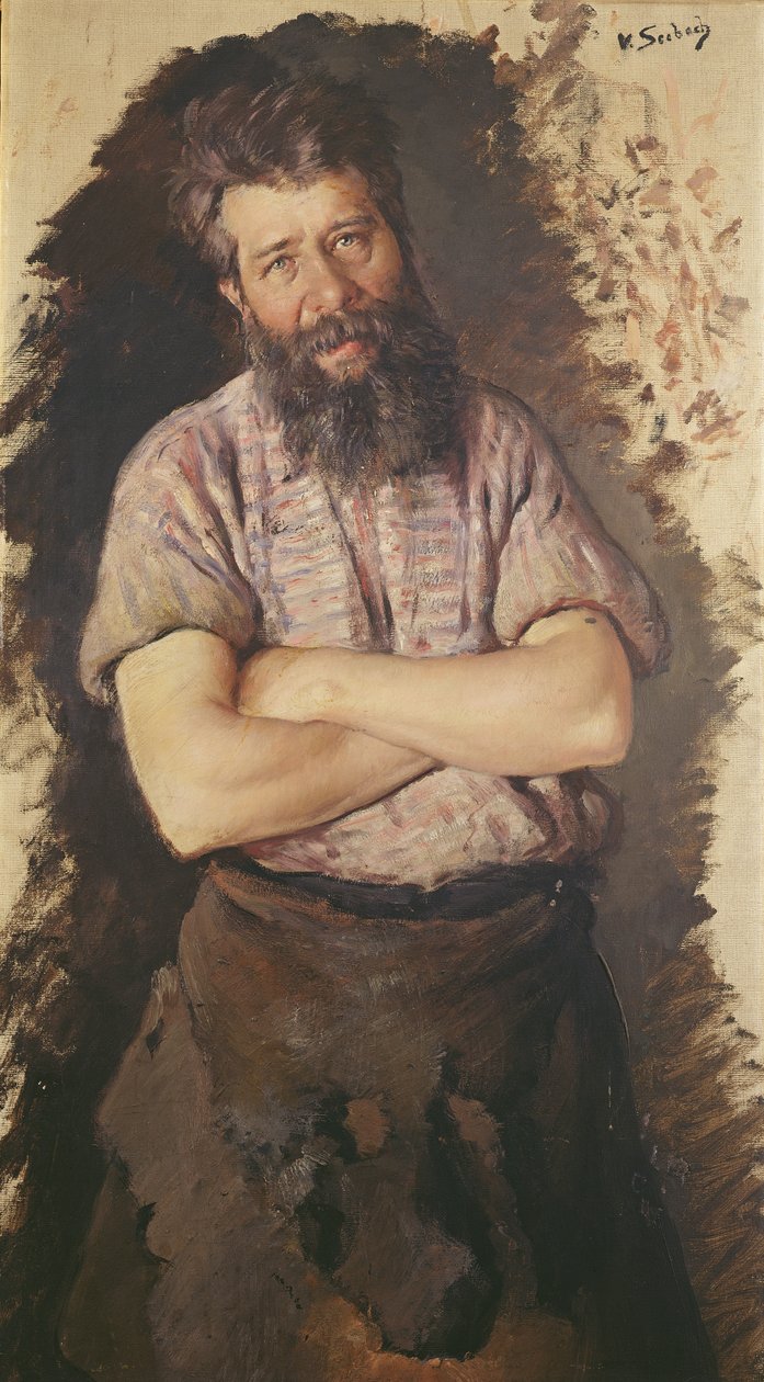 Portrett av en smed av Lothar von Seebach
