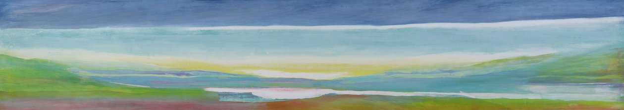 Just Above Sea Level, 2004 (olje og skjellakk på gesso på panel) av Lou Gibbs