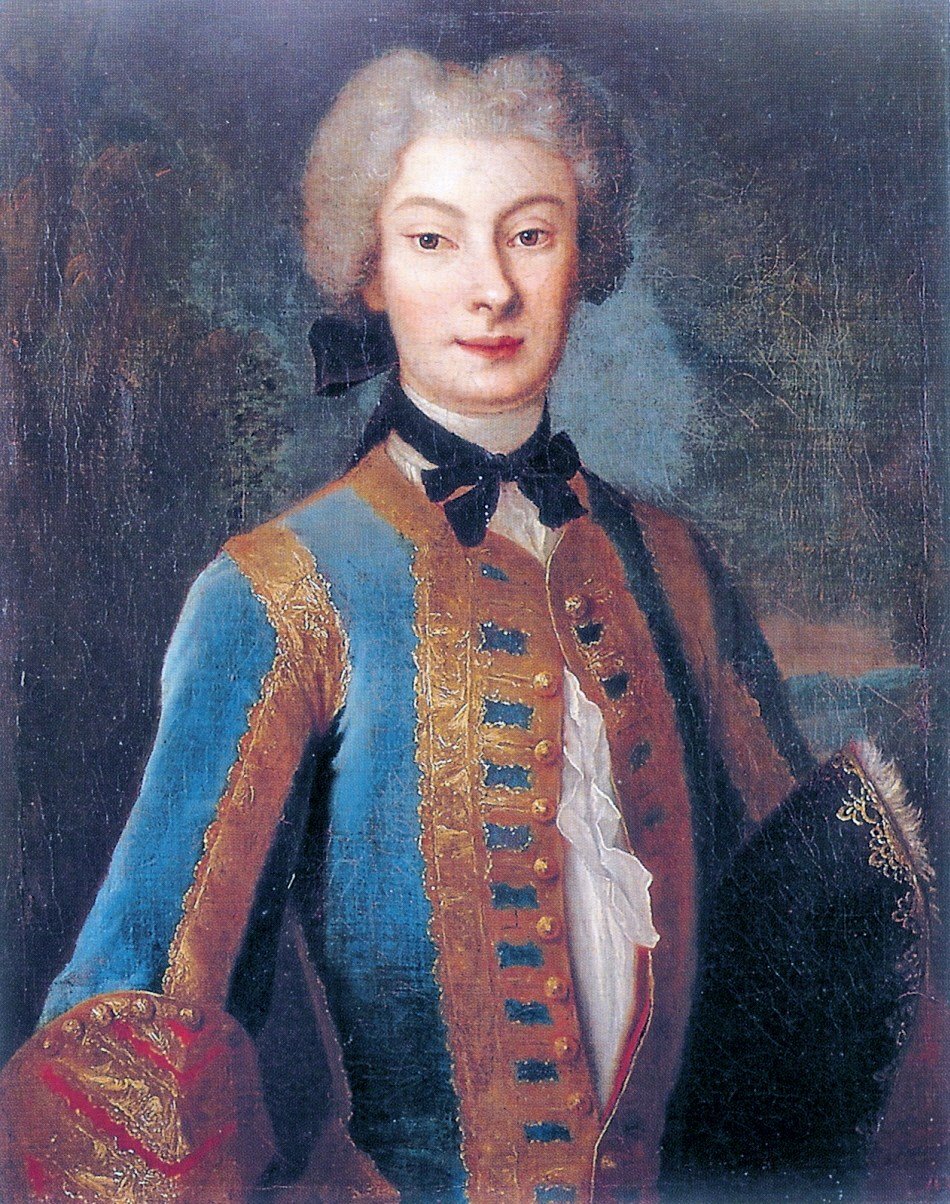 Anna Orzelska i ridevane av Louis de Silvestre