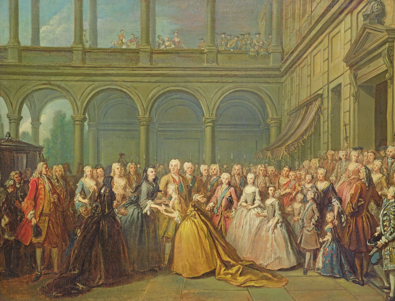 Møtet i Neuhaus i Böhmen, 24. mai 1737 av Louis de Silvestre