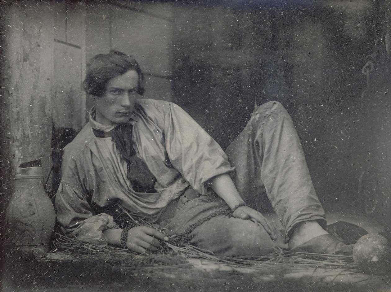 Louis Dodier som fange, 1847 av Louis Adolphe Humbert de Molard