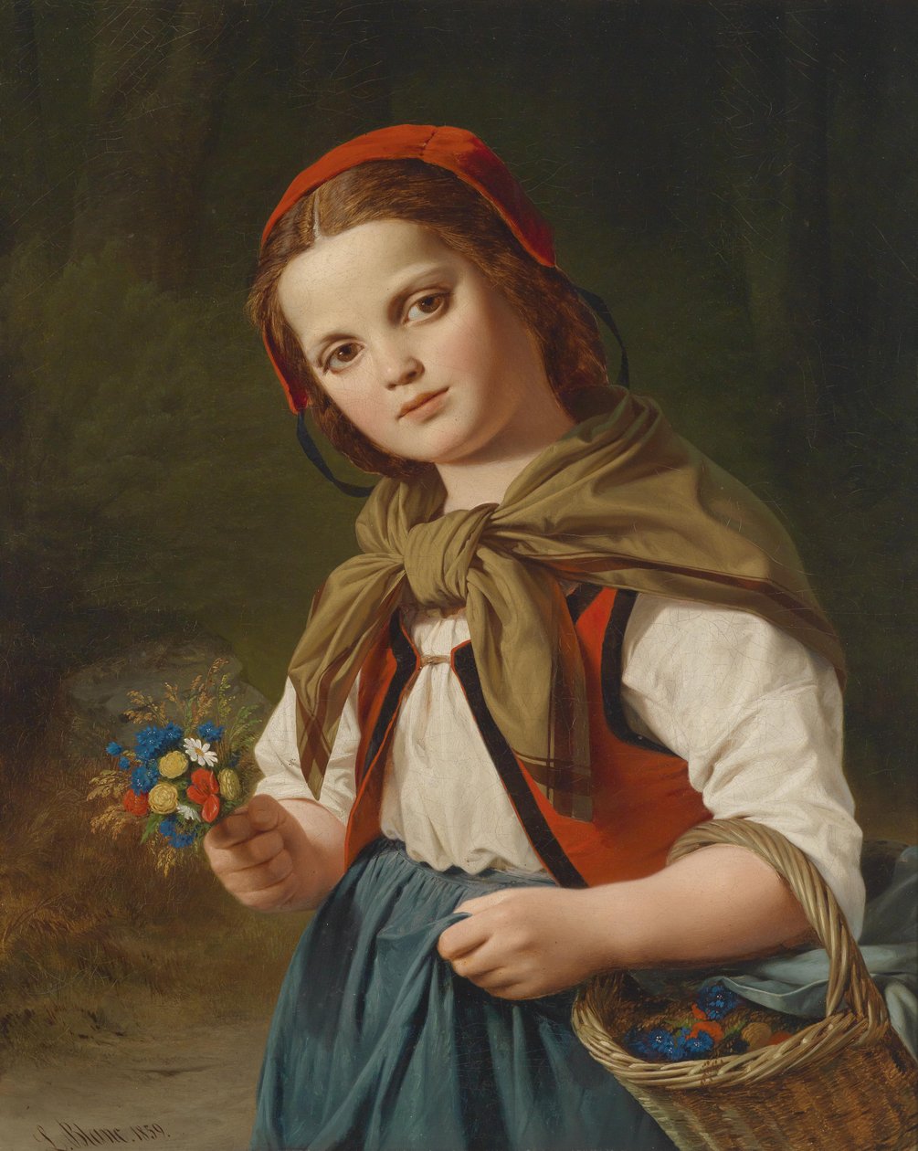 Blomsterpike (liten rød hette) av Louis Ammy Blanc