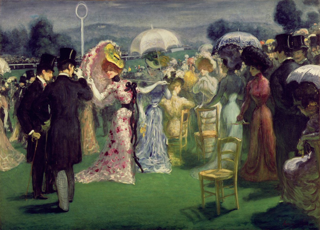 Ved løpene, ca. 1895 av Louis Anquetin