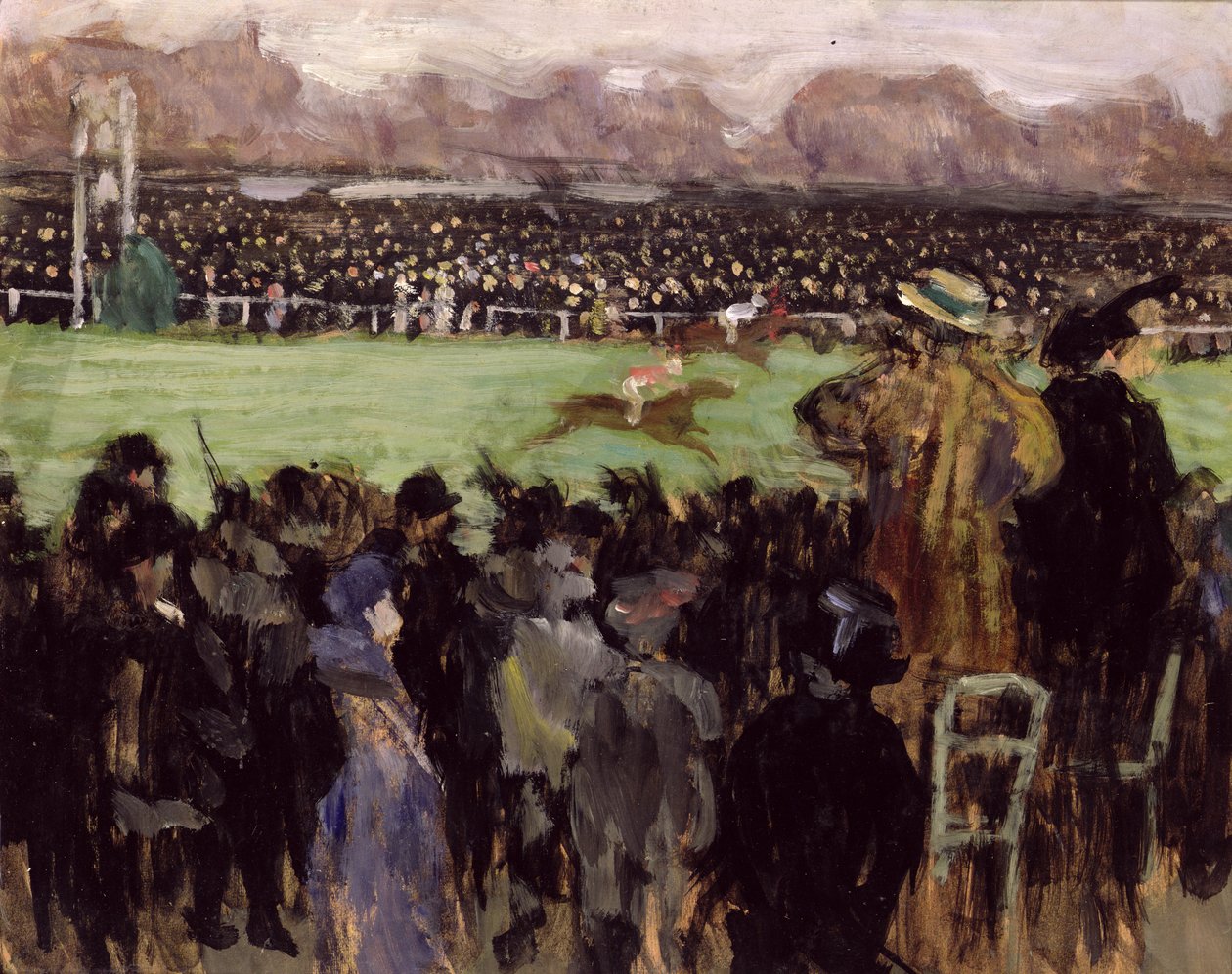 Racing på Auteuil (olje på papir) av Louis Anquetin