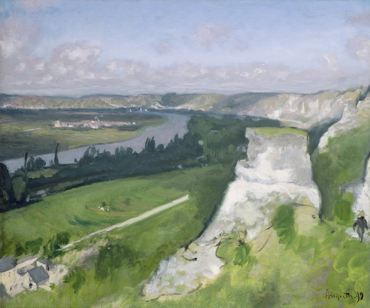 Seinen nær Rouen, 1892 av Louis Anquetin