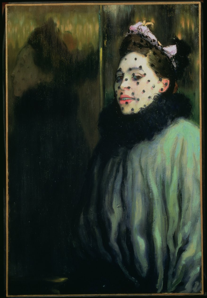Kvinne i et slør, 1891 av Louis Anquetin