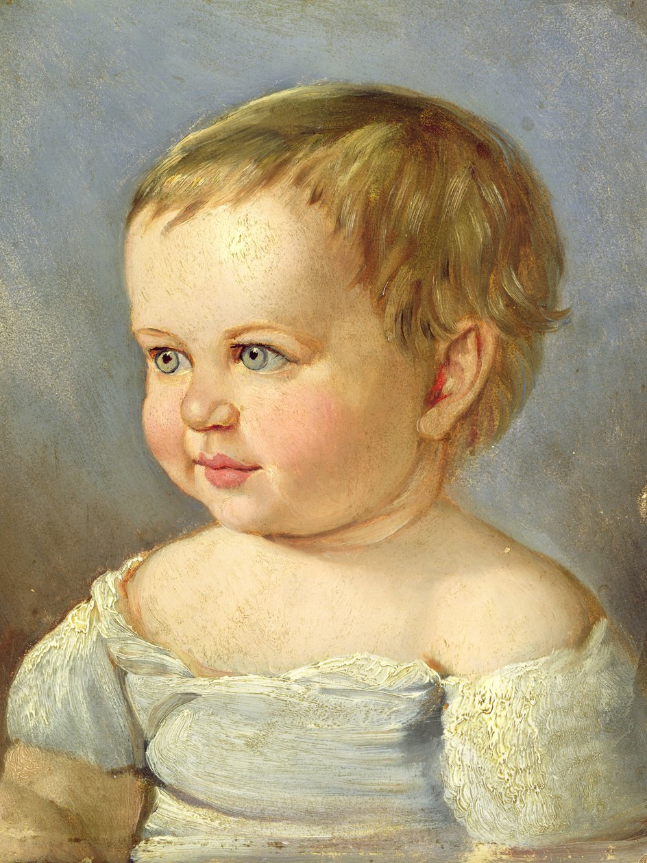 Portrett av et barn av Louis Asher