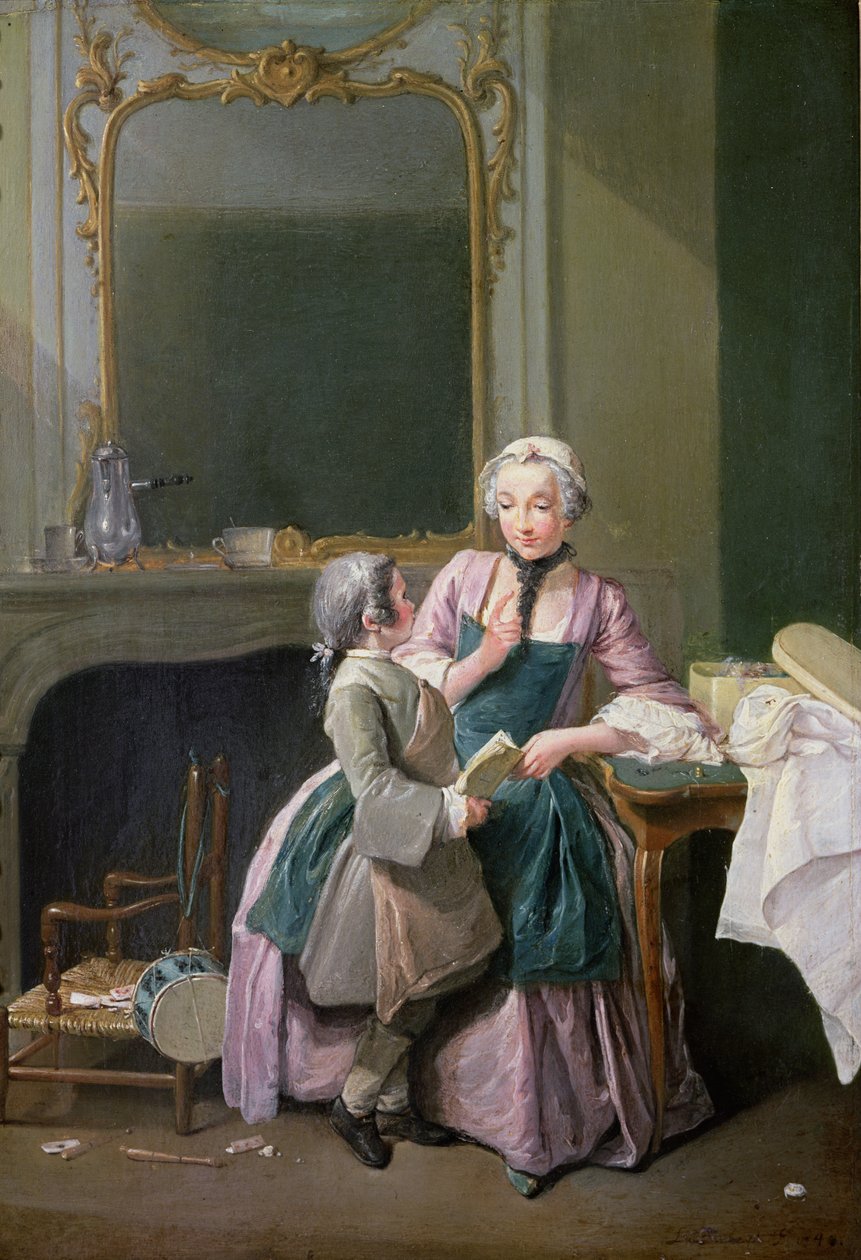 Leseleksen, 1740 av Louis Aubert