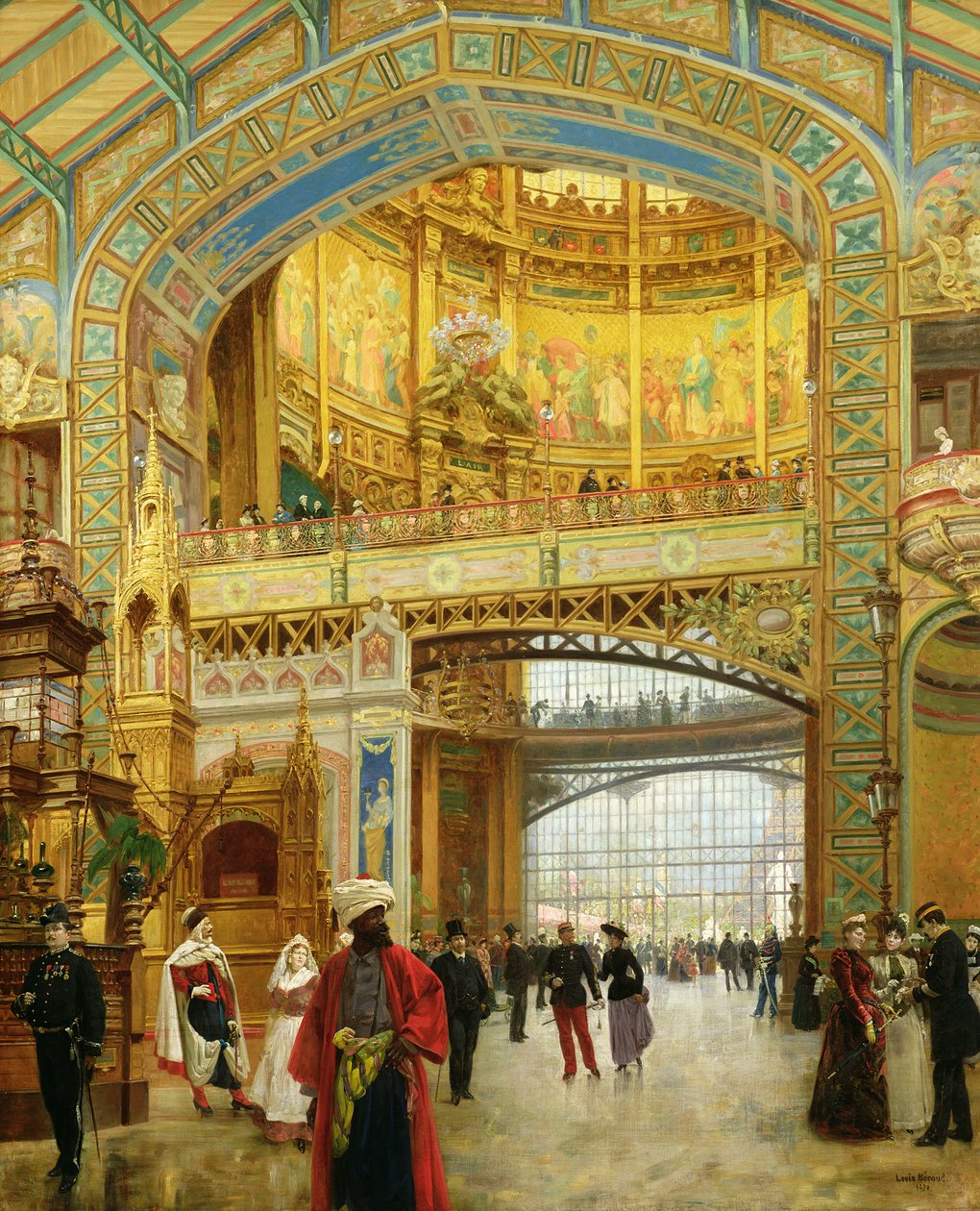 Den sentrale kuppelen til verdensutstillingen i 1889 av Louis Beroud