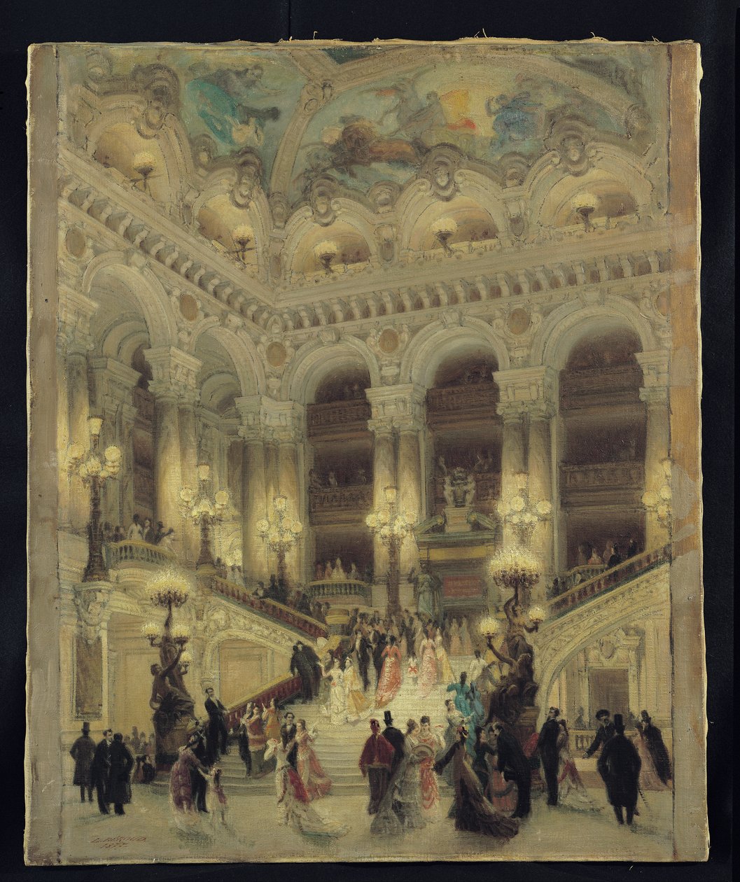 Operaens trapp, 1877 av Louis Beroud