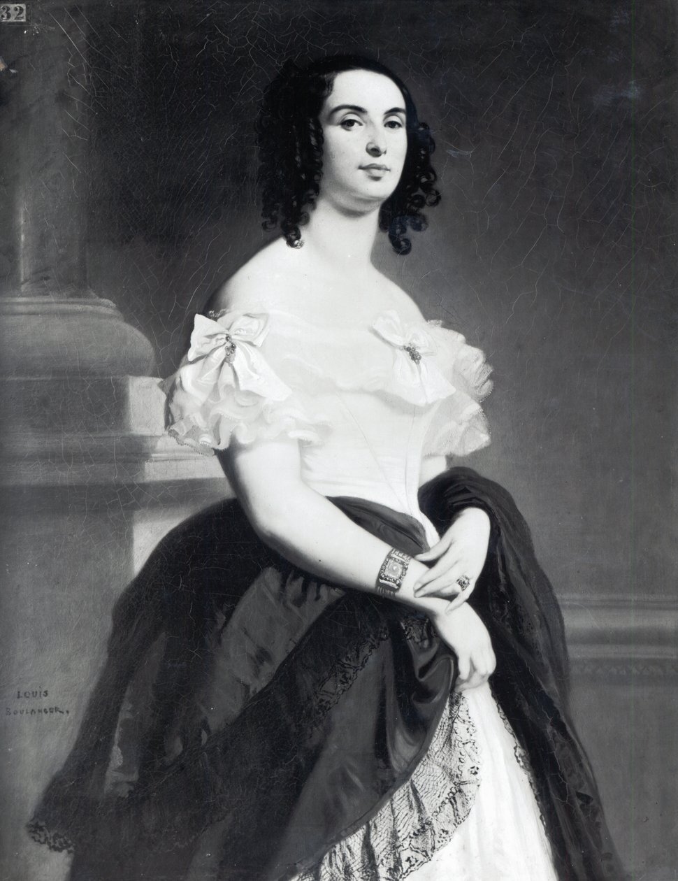 Adele Foucher (1803-68) 1839 av Louis Boulanger
