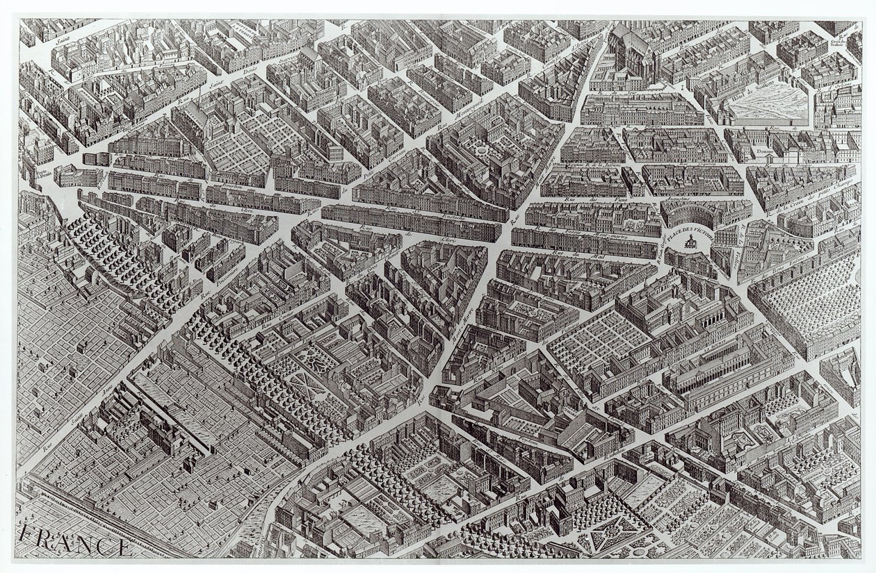 Plan av Paris, kjent som 