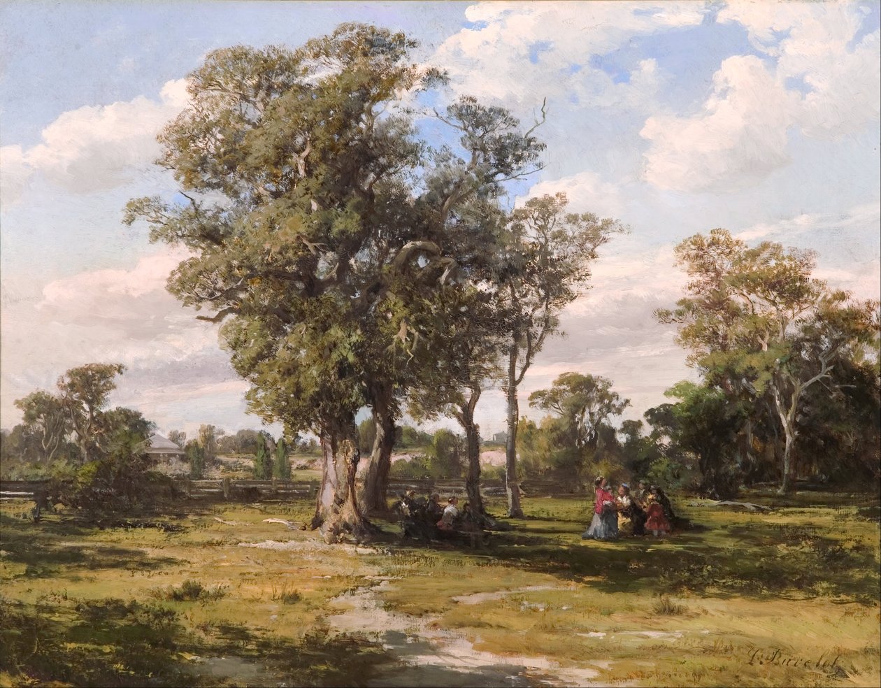 St Kilda Park av Louis Buvelot