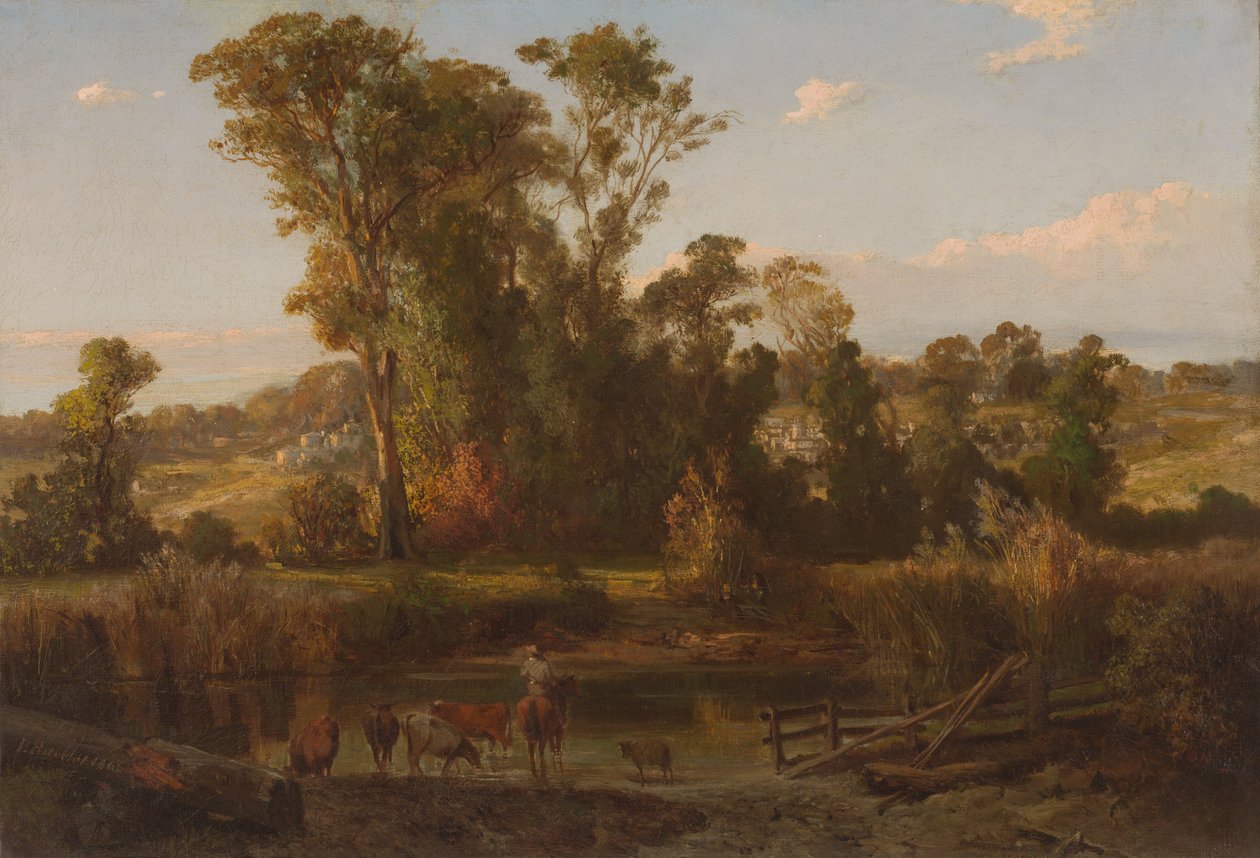 Utsikt nær Heidelberg av Louis Buvelot