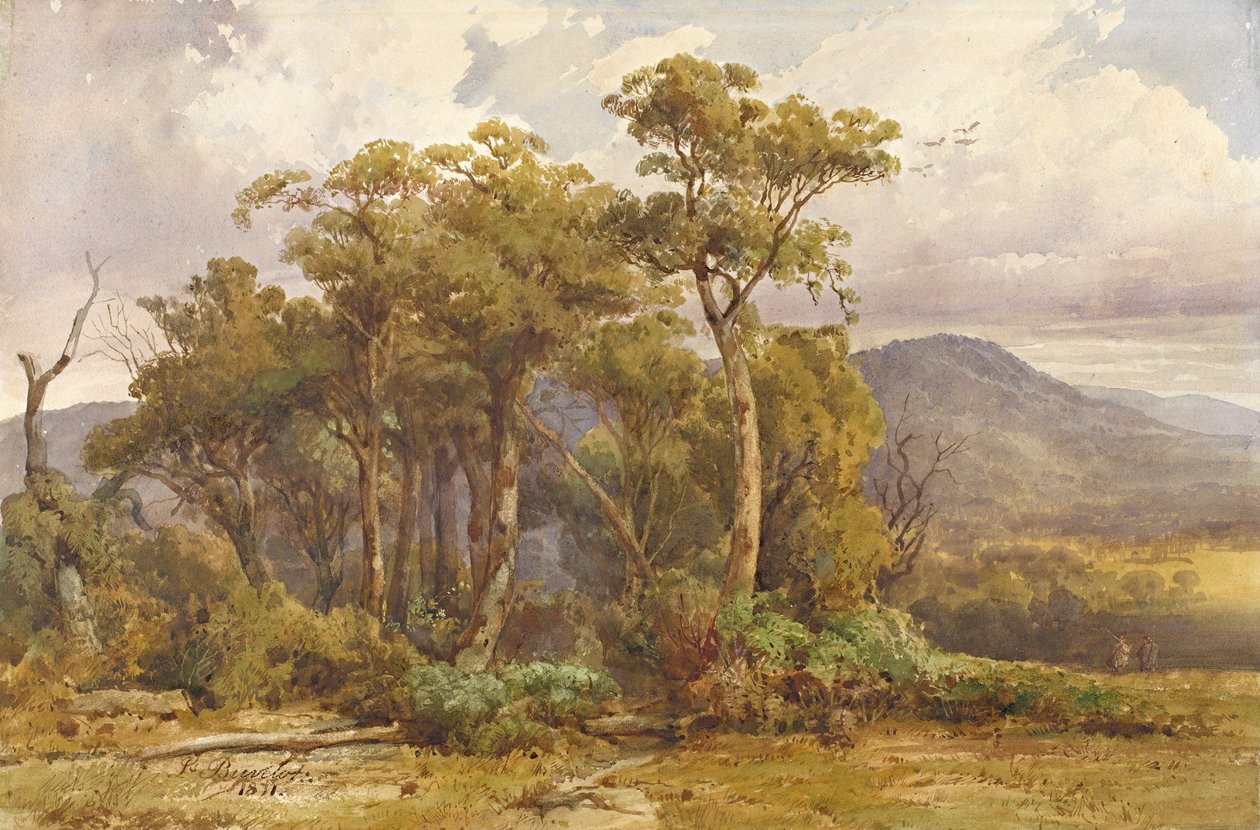 Yarra leiligheter av Louis Buvelot