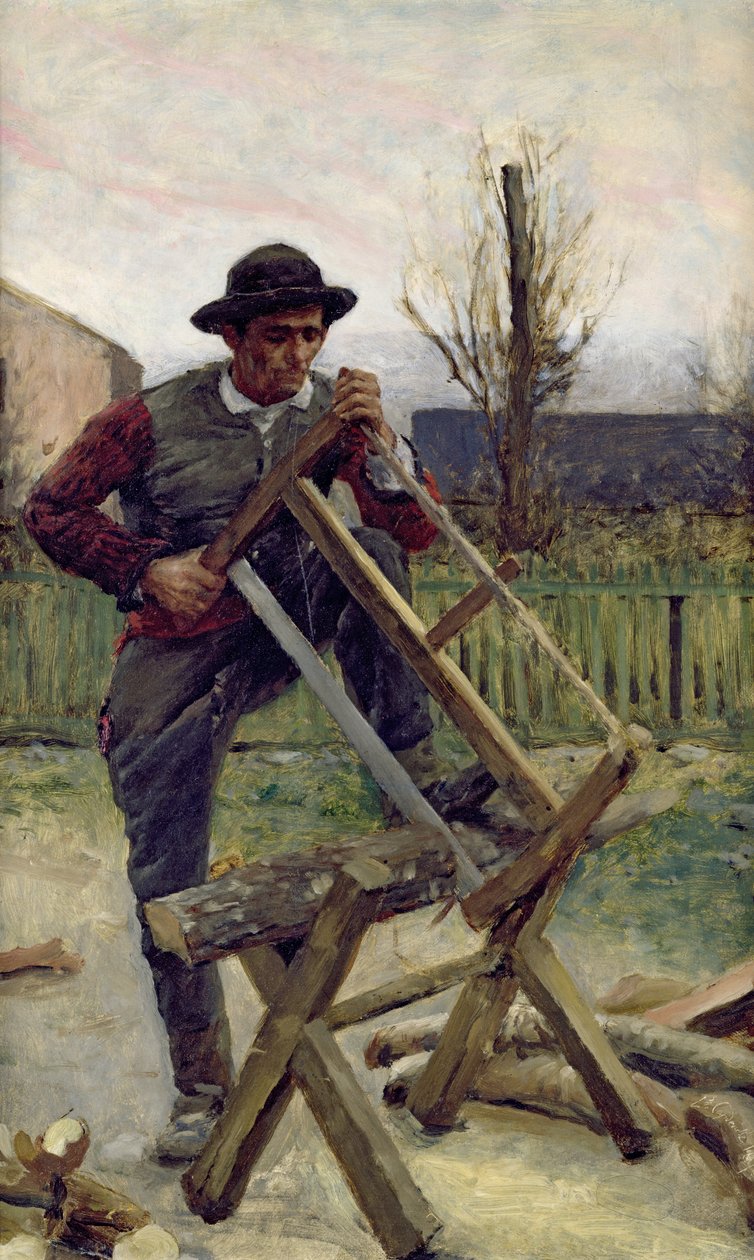 En aragonsk vedhogger, 1876 av Louis Capdevielle