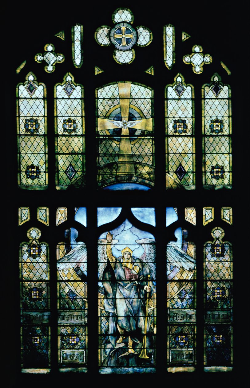 Oppstandelsens engel av Louis Comfort Tiffany